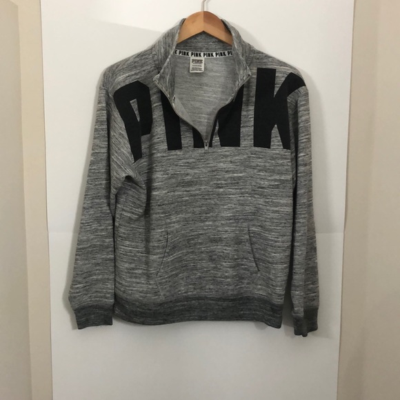 VICTORIA SECRET PINK oversized sweater small grey - Picture 2 of 12